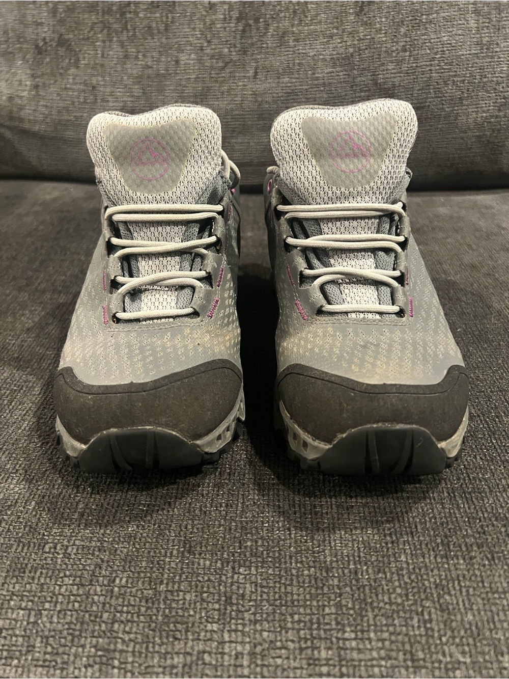 La Sportiva Gray and Pink Women's Trail Sneakers